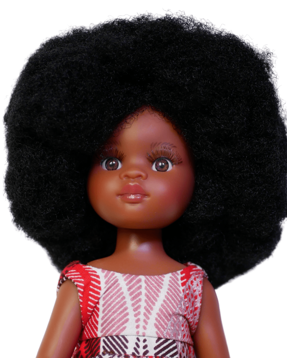 MARULADOLLS - AWA, poupée Noire - Poupée Noire Afro de 45CM à Offrir en  Cadeau de Noël ou Anniversaire - Poupon Noir, poupée Fille Africaine aux  Cheveux crépus : : Mode